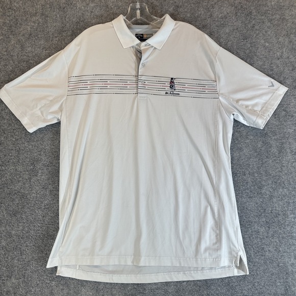 Callaway Other - Callaway Opti-Dri Golf Polo Shirt Short Sleeve‎ White Size L